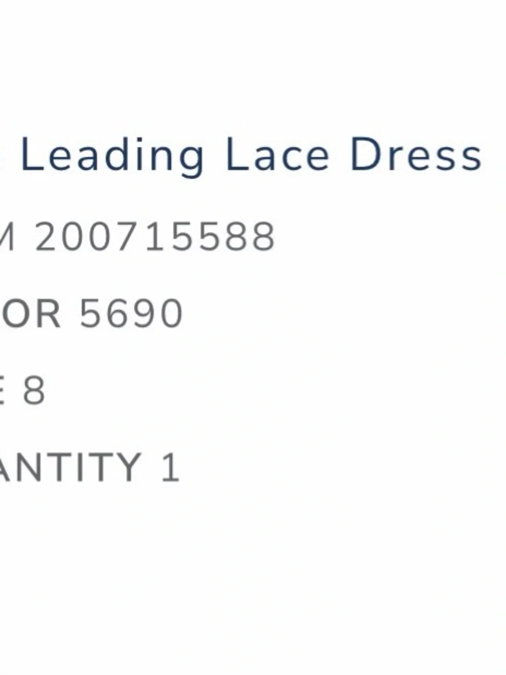 Janie and Jack Leading lace dress